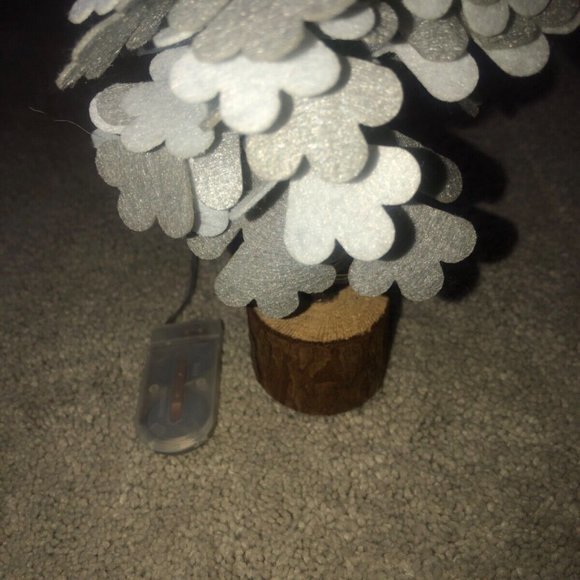 Mini‎ Light Up Christmas Tree 14" Rustic Farmhouse - Picture 10 of 11